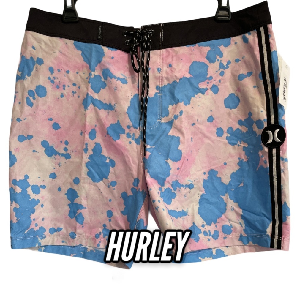 Hurley Blue and Pink Board Shorts